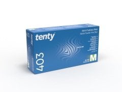 Tenty Pudrasız Nitril Eldiven Mavi M 100'Lü