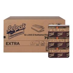 Selpak Extra Z Katlama Dispenser Havlu 200'Lü 12 Paket