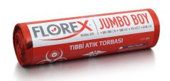 Florex Tıbbi Atık Poşeti Kırmızı C Katlama 80*110 Cm 810 Gr 10 Lu