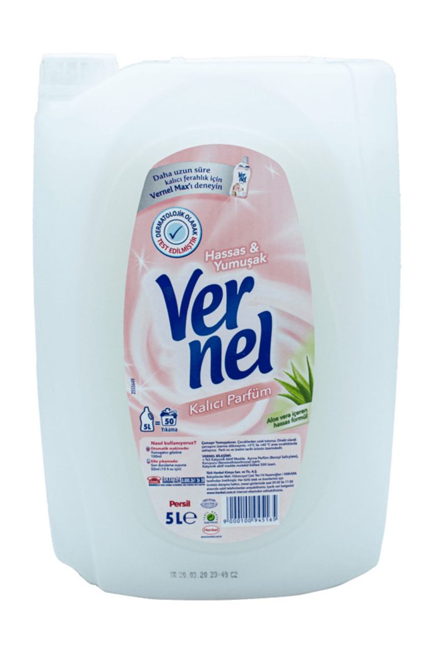 VERNEL ÇAMAŞIR YUMUŞATICISI HASSAS & YUMUŞAK 5 LT