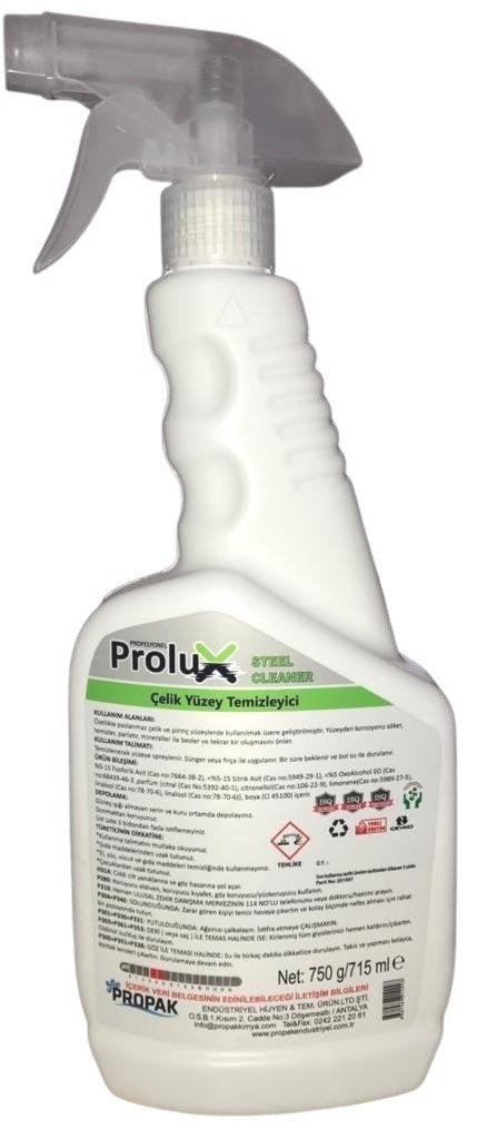PROLÜX ÇELİK YÜZEY TEMİZLEYİCİ 750 ML