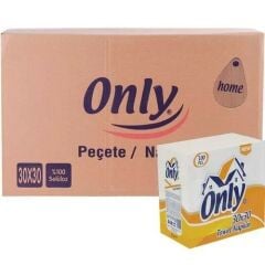 Only Home Yaprak Servis Peçete 100 Lü 30*30  Cm