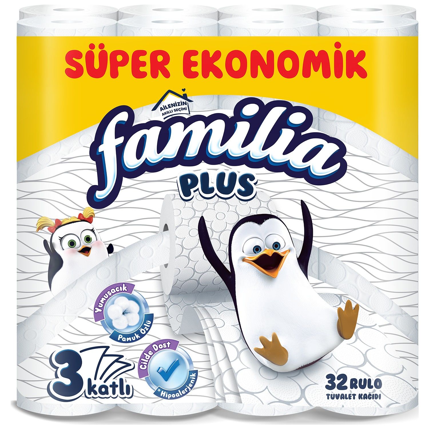 FAMİLİA PLUS TUVALET KAĞIDI 3 KATLI 32 Lİ