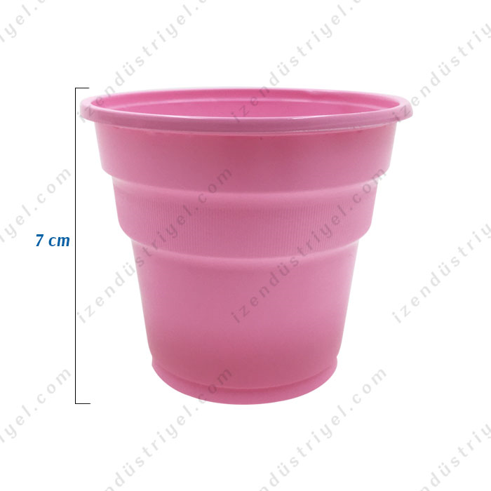 NİCE KADEMELİ BARDAK PEMBE 10'LU