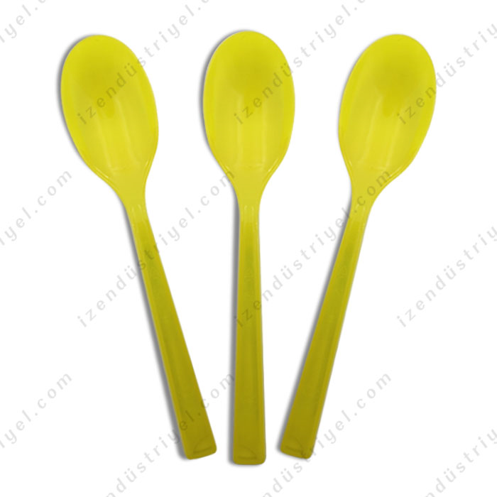 Nice Plastik Kaşık Sarı 25'Li