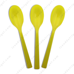 Nice Plastik Kaşık Sarı 25'Li
