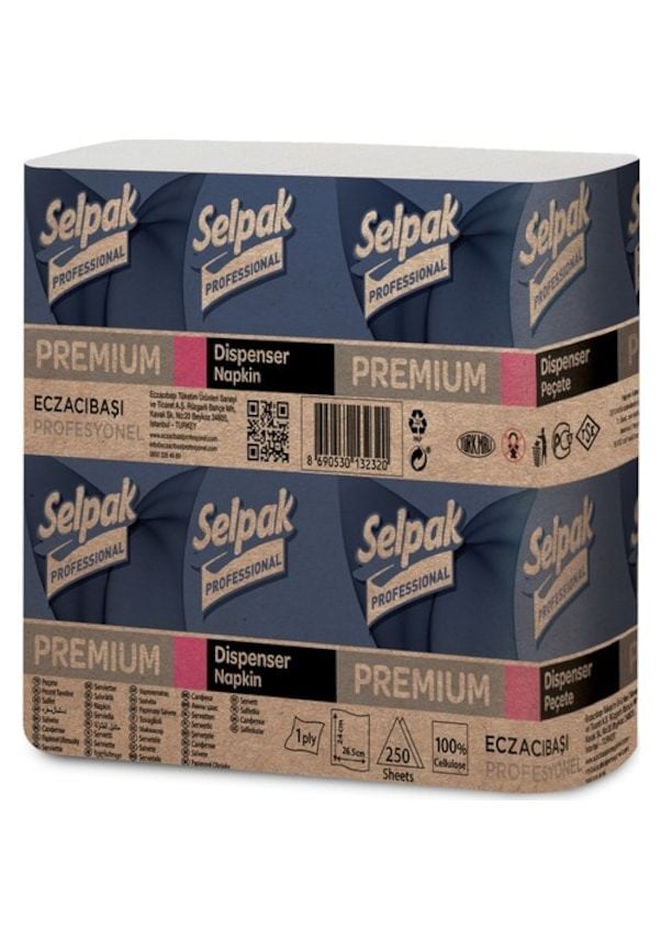 SELPAK PREMIUM DİSPENSER PEÇETE 18*250 Lİ PAKET