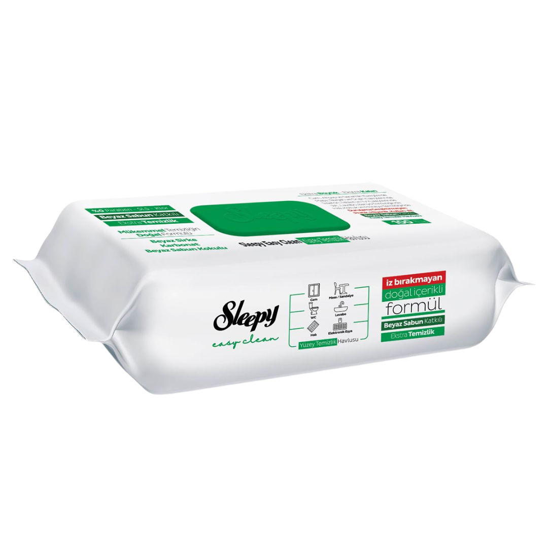 SLEEPY YÜZEY TEMİZLİK HAVLUSU DOĞAL SABUN PK:100