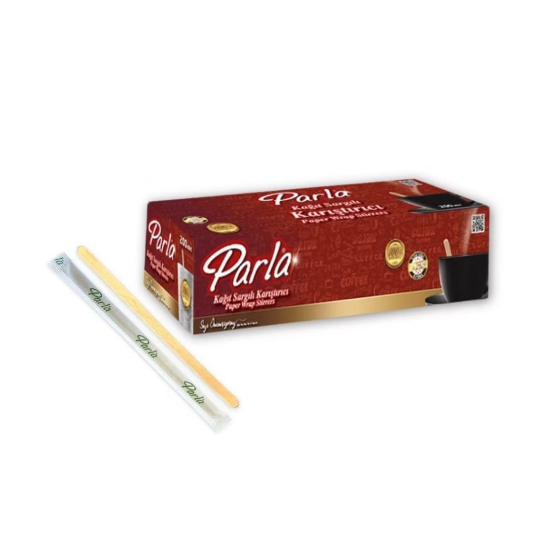 PARLA KAĞIT SARGILI BAMBU KARIŞTIRICI 178 MM 200 LÜ