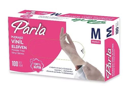 PARLA VİNİL PUDRASIZ MUAYENE ELDİVENİ M PK:100