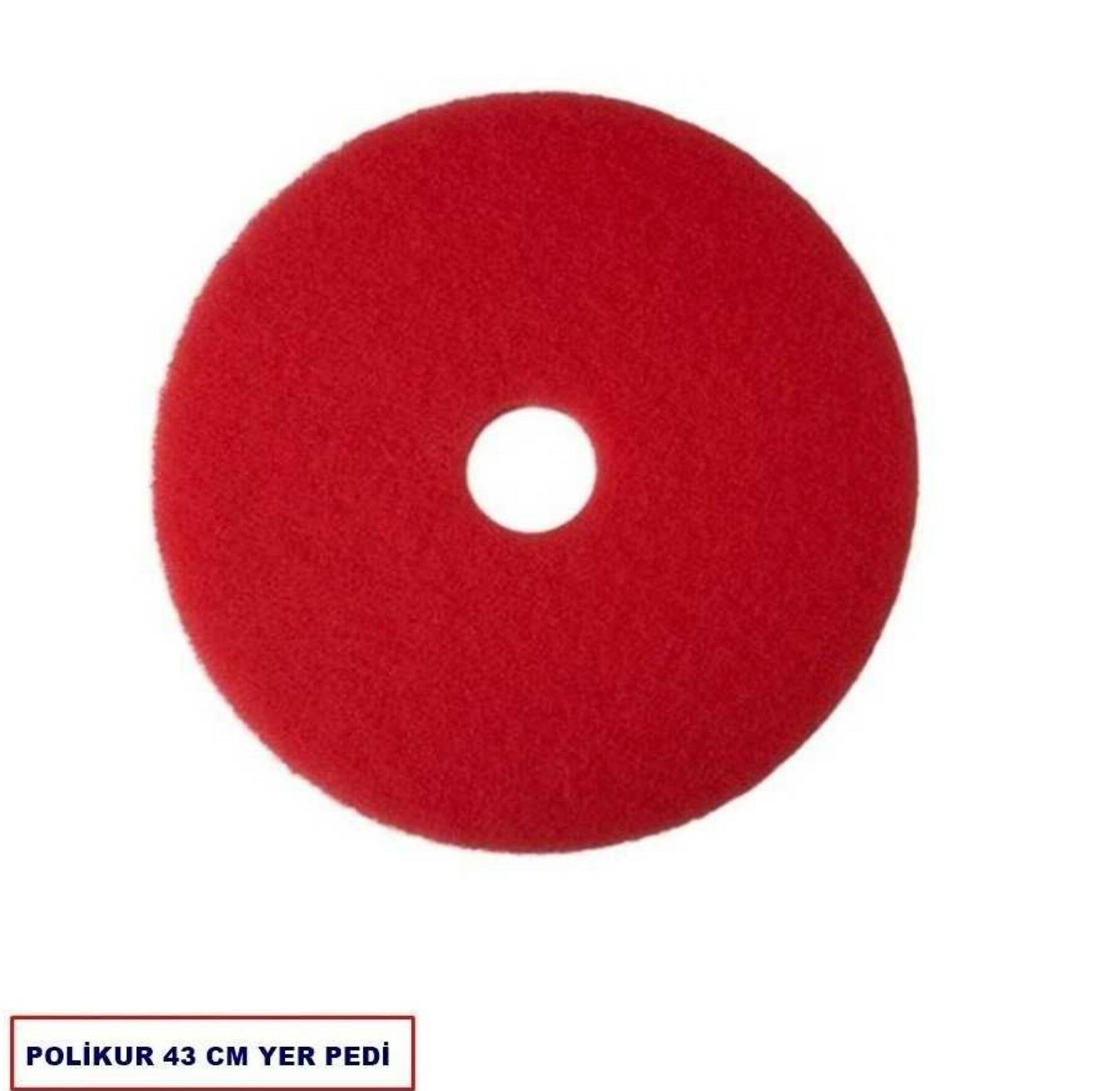 POLİKUR KIRMIZI ZEMİN PED 43 CM