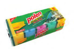 POLEN BULAŞIK SÜNGERİ OLUKLU 5 Lİ