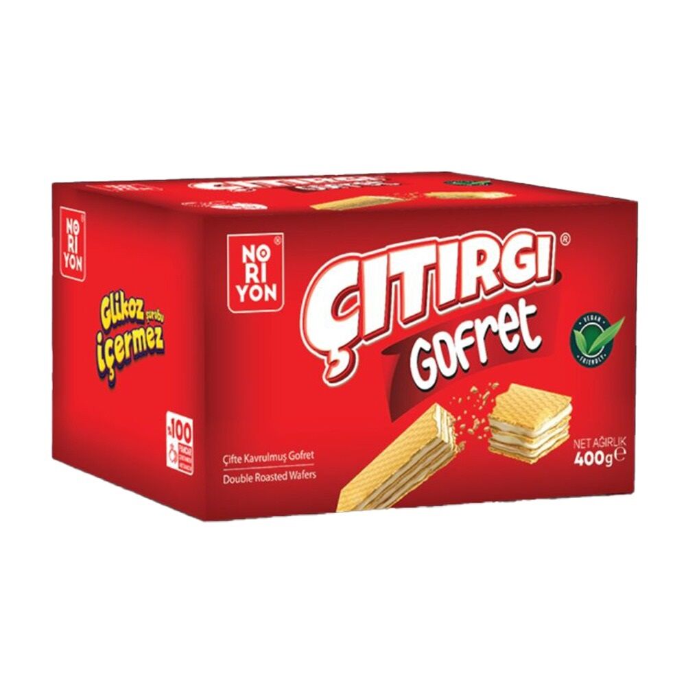 NORİYON ÇITIRGI ÇİFTE KAVRULMUŞ GOFRET 400 GR