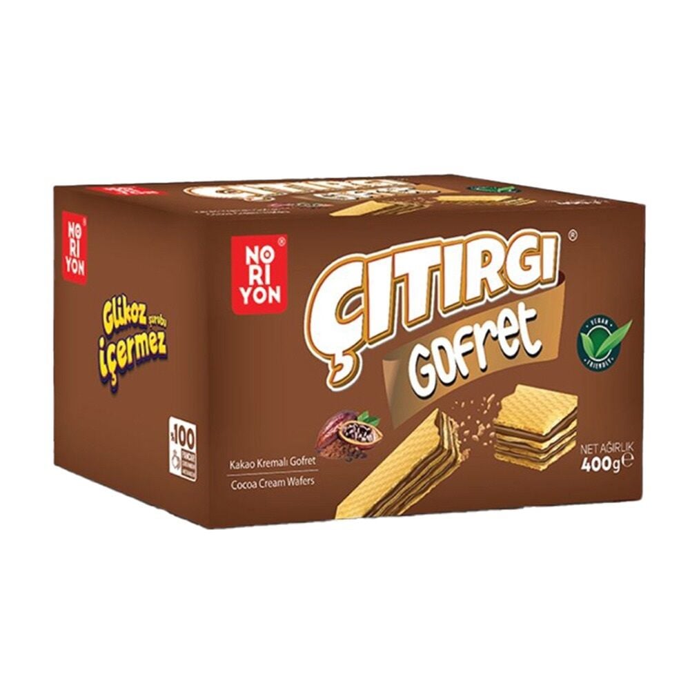 NORİYON ÇITIRGI KAKAOLU GOFRET 400 GR