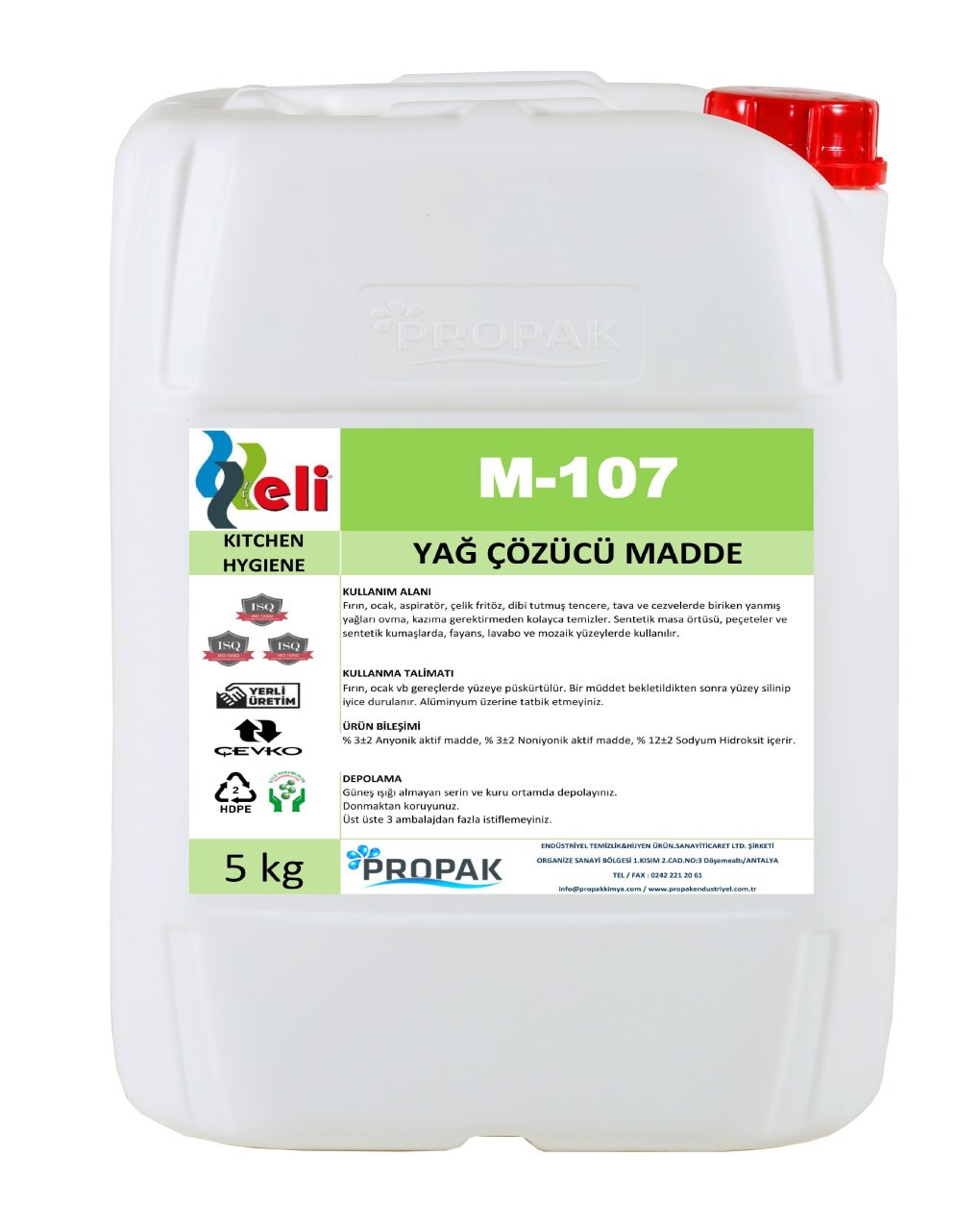 ELİ YAĞ ÇÖZÜCÜ 5 LT