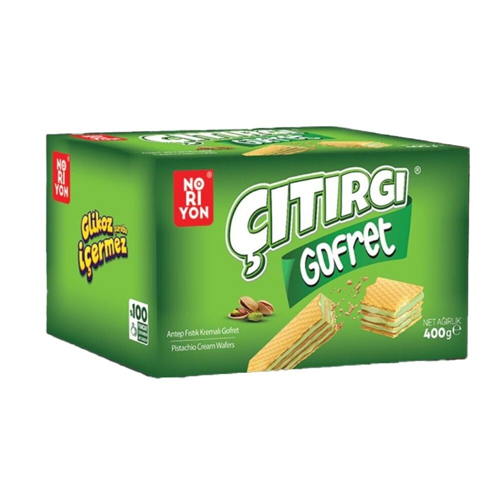 NORİYON ÇITIRGI FISTIKLI GOFRET 400 GR