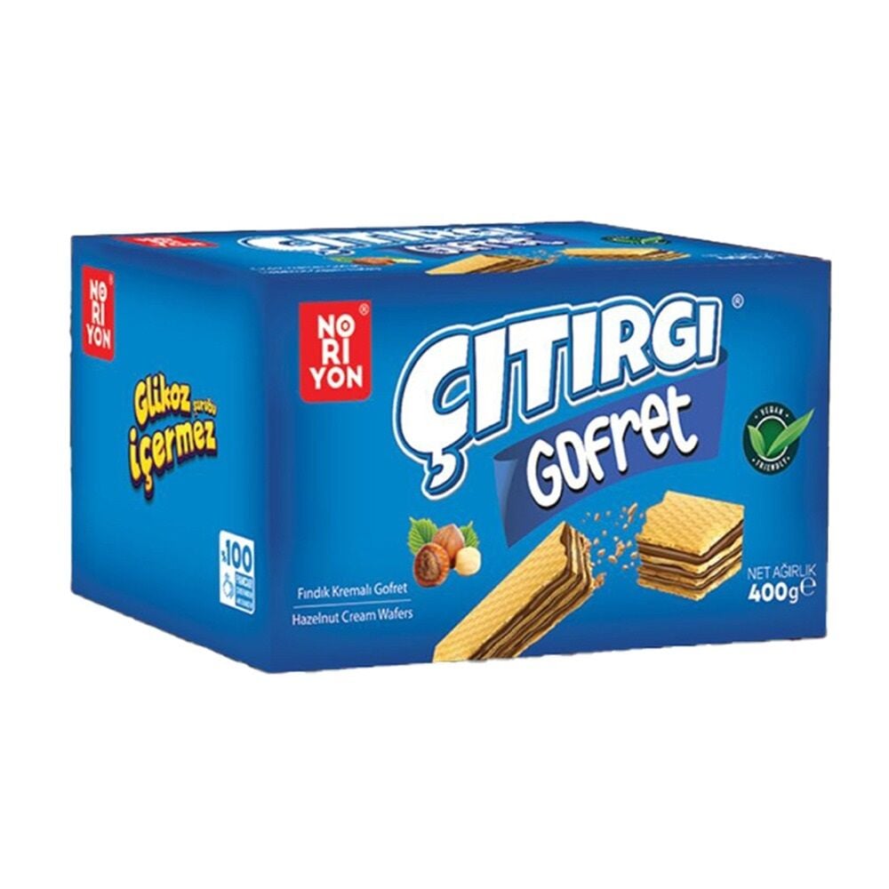 NORİYON ÇITIRGI FINDIKLI GOFRET 400 GR