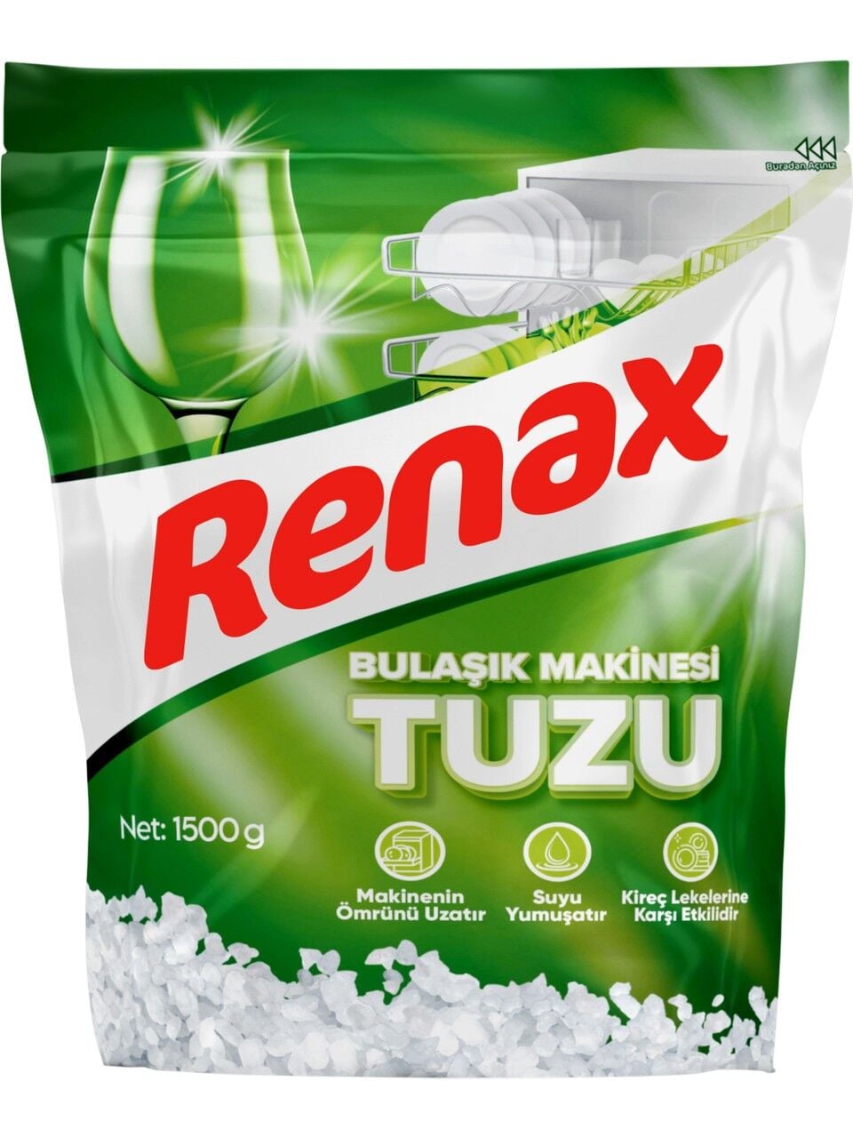 RENAX BULAŞIK MAKİNASI TUZ 1,5 KG