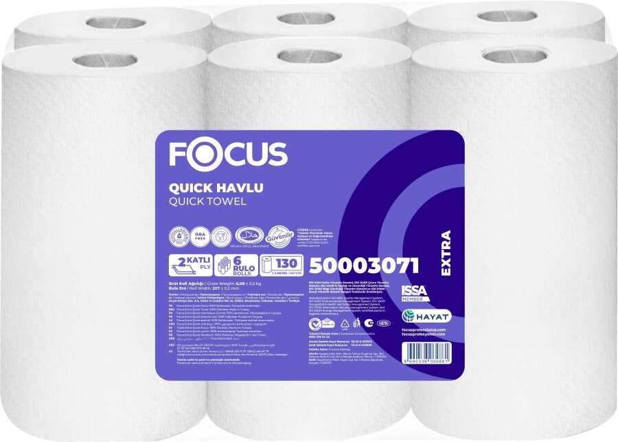 FOCUS OPTIMUM FOTOSELLİ HAVLU 130M 6 RULO 6 KG