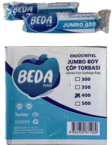 BEDA 80*110 JUMBO BOY ÇÖP POŞETİ 400 GR 10 LU