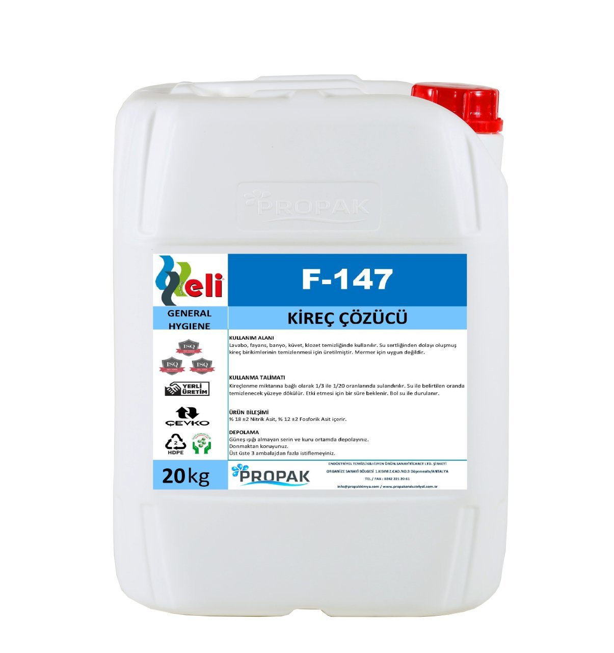 ELİ KİREÇ ÇÖZÜCÜ 20 KG