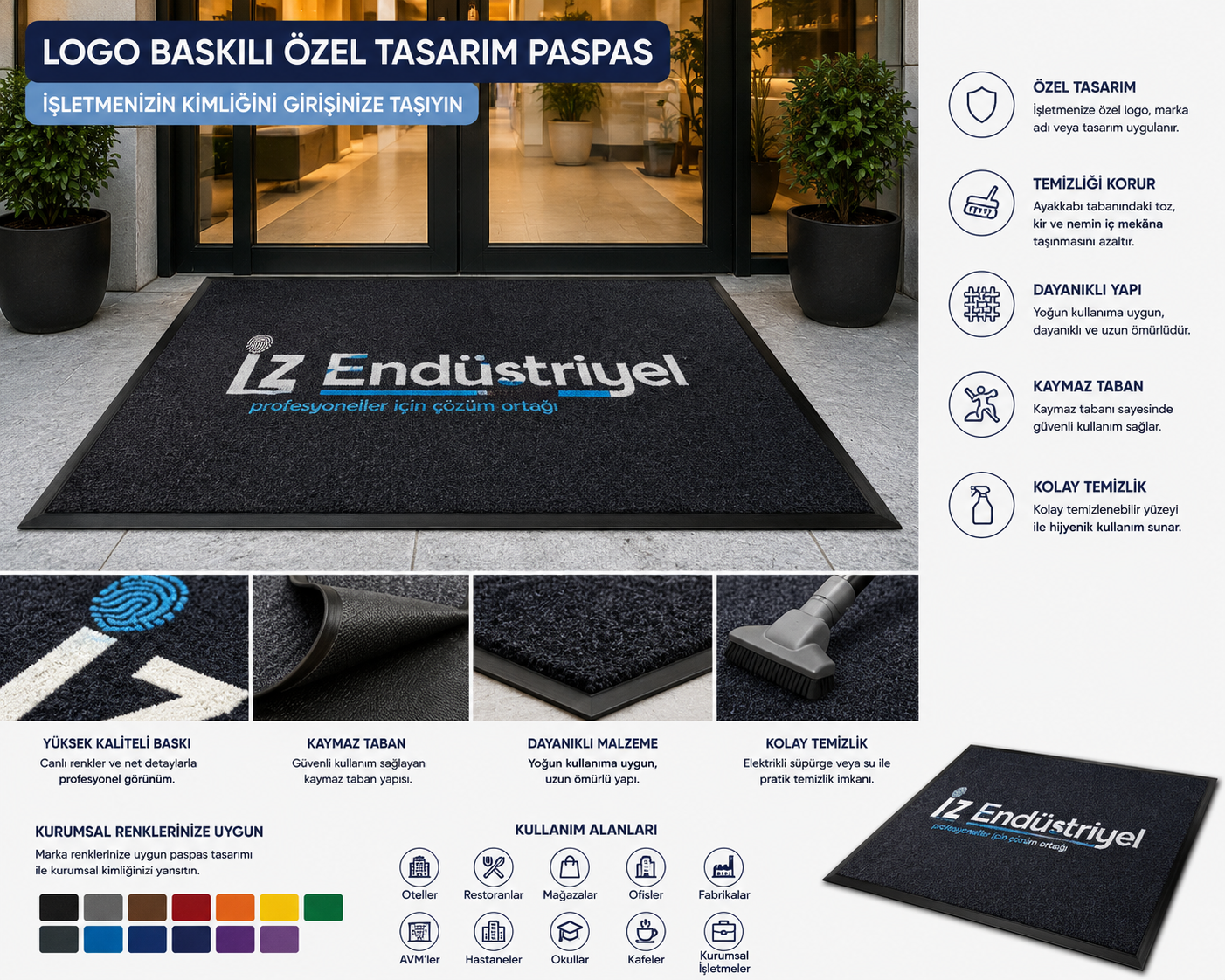 LOGO BASKILI ÖZEL TASARIM PASPAS