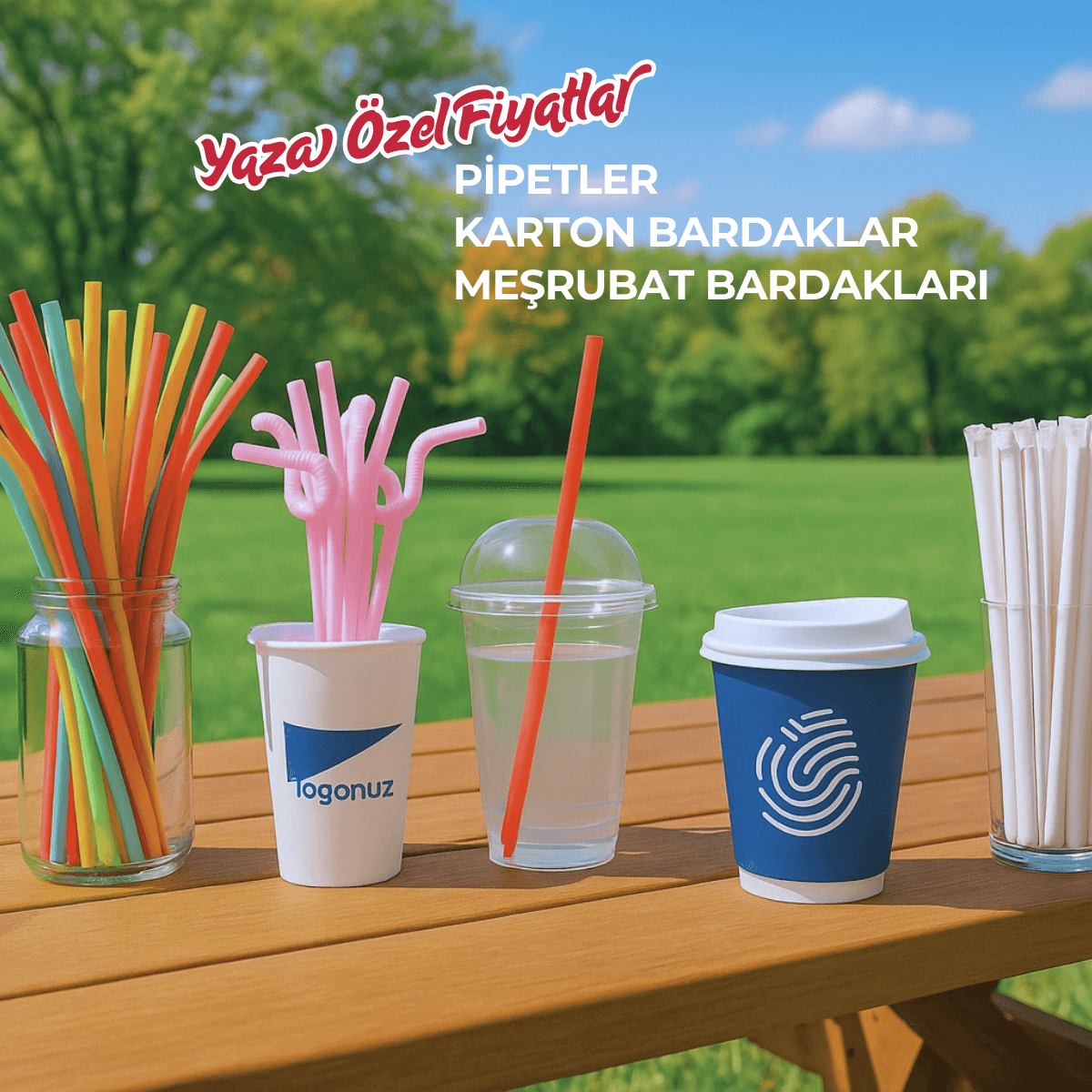 Pipet-Kağıt Bardak-Meşrubat Bardağı